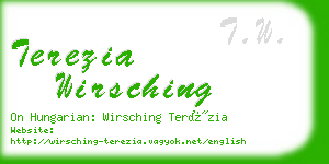 terezia wirsching business card